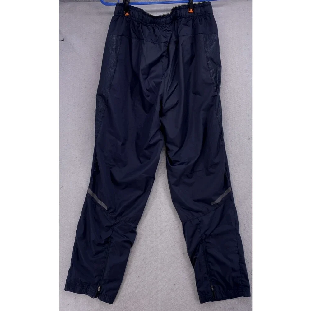 RBX Performance Men's Small Blue Track Pants Mesh Lined Orange Zipper Joggers S